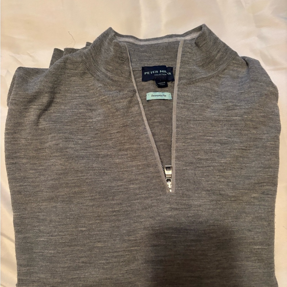 Peter Millar Charcoal Half-Zip Pullover - image 2